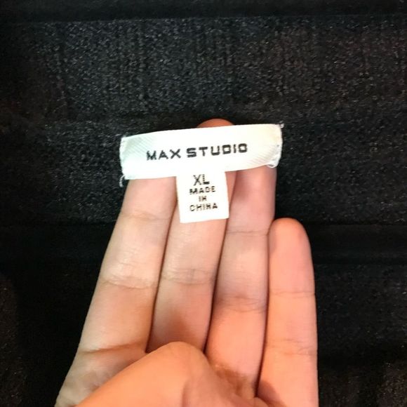 Max Studio Black Tunic Sweater, Super Soft, Stretchy, size XL - Picture 13 of 13